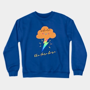 Lightning Bolt, Where the hero born Crewneck Sweatshirt